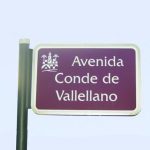 Placa de calle modelo Córdoba